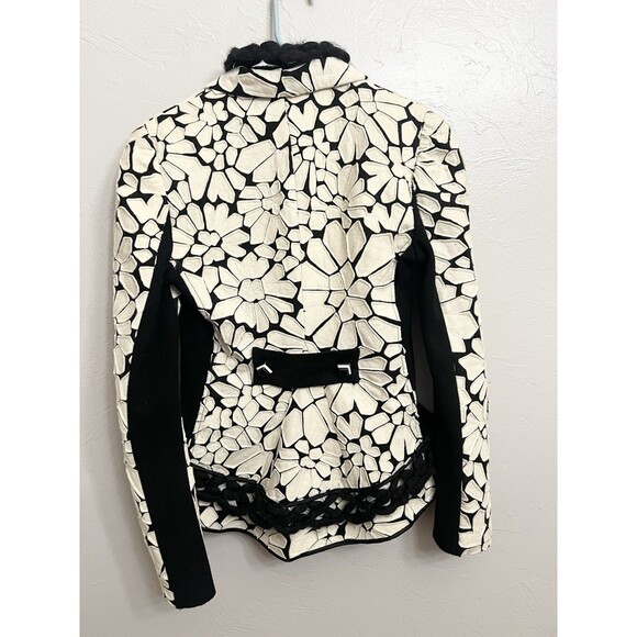 Vintage Y2K 90s Tricot Chic Italian Floral Blazer $350+ Grunge Chic 42 US 6 - Picture 11 of 13